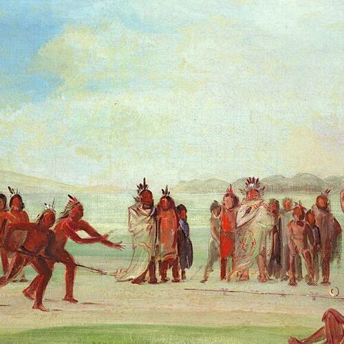 Tchung-kee, a Mandan Game Played with a Ring and Pole