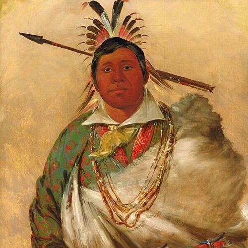Téh-ke-néh-kee, Black Coat, a Chief
