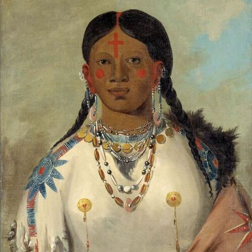 Tís-se-wóo-na-tís, She Who Bathes Her Knees, Wife of the Chief