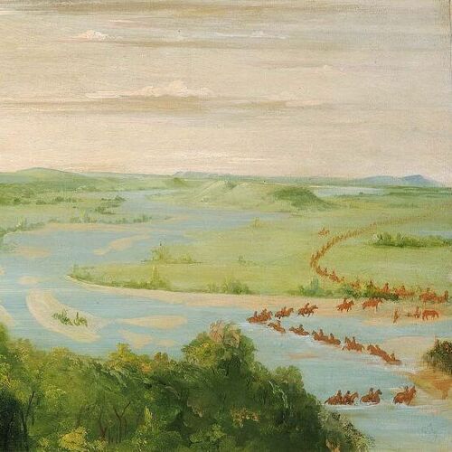 View of the Canadian River, Dragoons Crossing