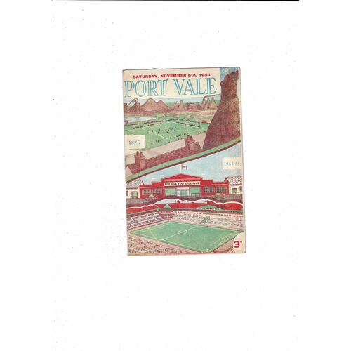 Port Vale Home Football Programmes