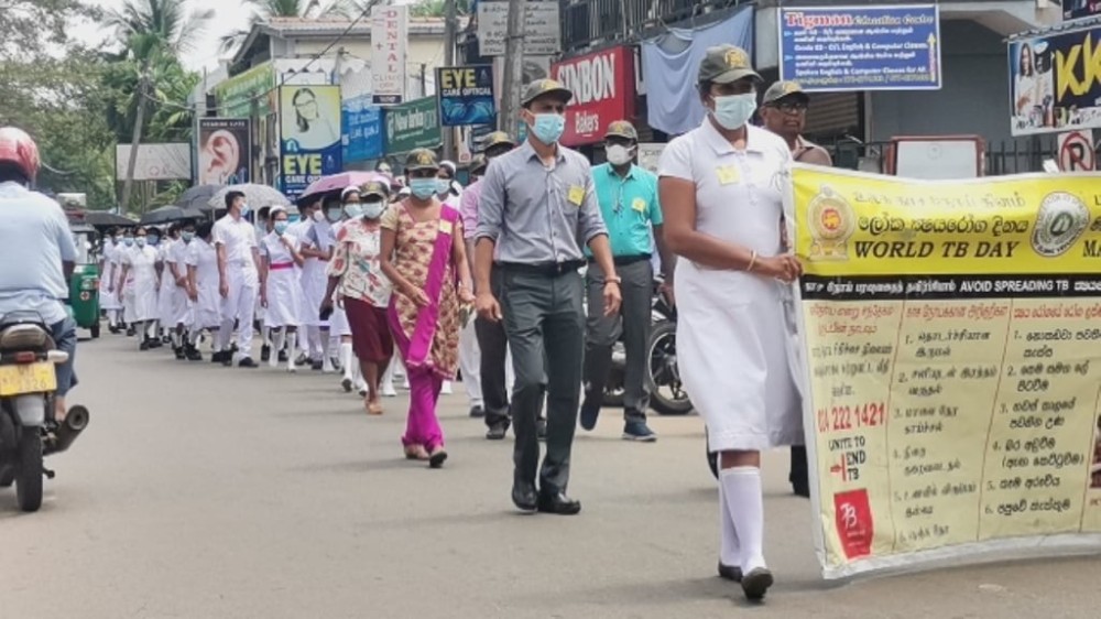 உலக காச நோய் தினமன்று வியாழக்கிழமை வவுனியாவில் விழிப்புணர்வு பேரணி