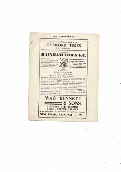 Many more Football Programmes listed today