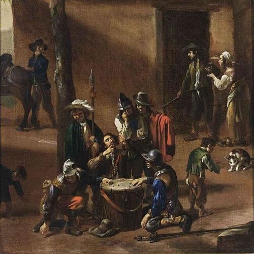 Soldiers Playing Dice