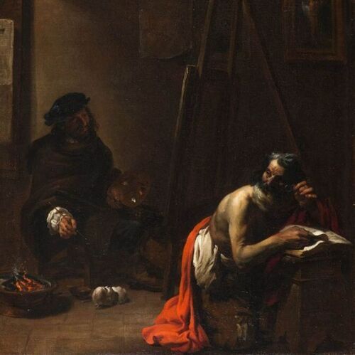 Self-Portrait in His Studio