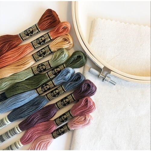 Beginner Embroidery Kit and Stitch Sampler by Mindful Mantra