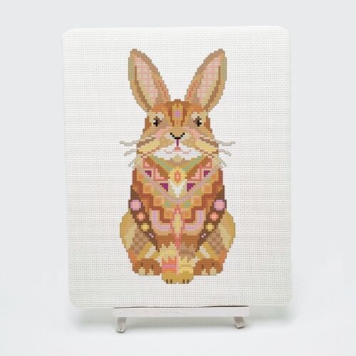 Mandala Rabbit Cross Stitch Kit by Meloca Designs