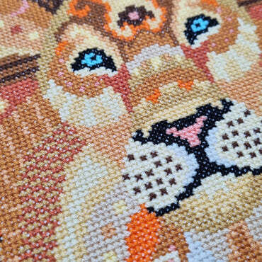 Mandala Lion Cross Stitch Kit by Meloca Designs