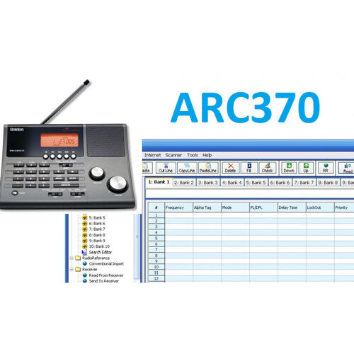 BUTEL ARC370 SOFTWARE FOR UNIDEN UBC-370CLT