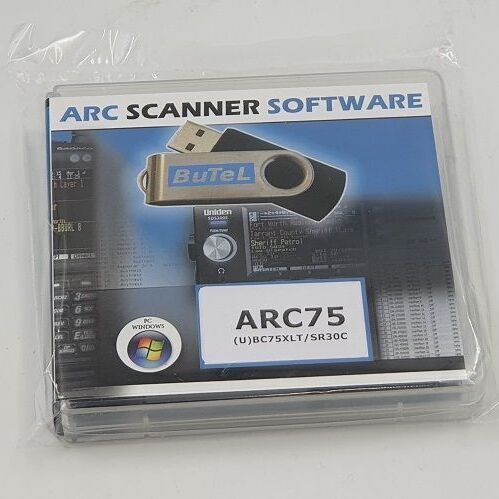 BUTEL ARC75 SOFTWARE FOR UNIDEN UBC75XLT SCANNER