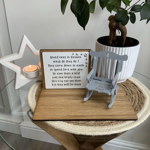 "Loved Ones In Heaven" save a seat