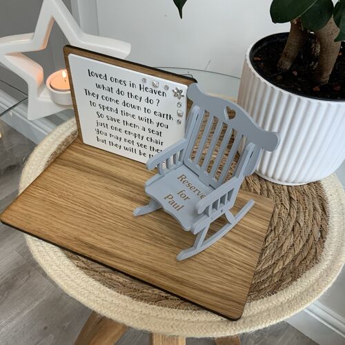 Save a Seat Memorial Chair - Loved One in Heaven Keepsake