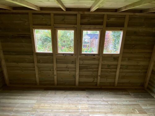 #001 16x10 Pent with Log Store