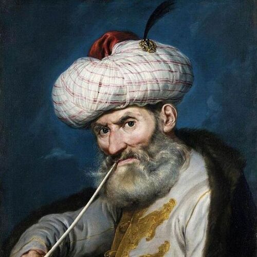 Portrait of a Smoking Man in Oriental Habit