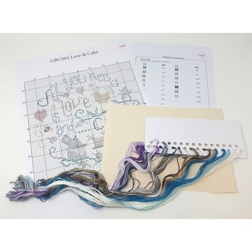 Folk Art - Love & Cake - Cross Stitch Kit