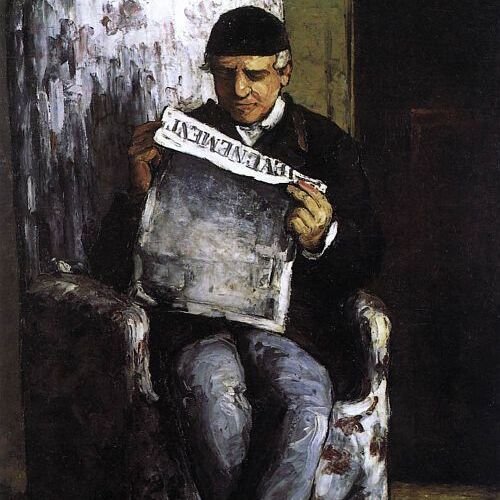 Louis-Auguste Cézanne, the Artist's Father, Reading the "L'Événement"
