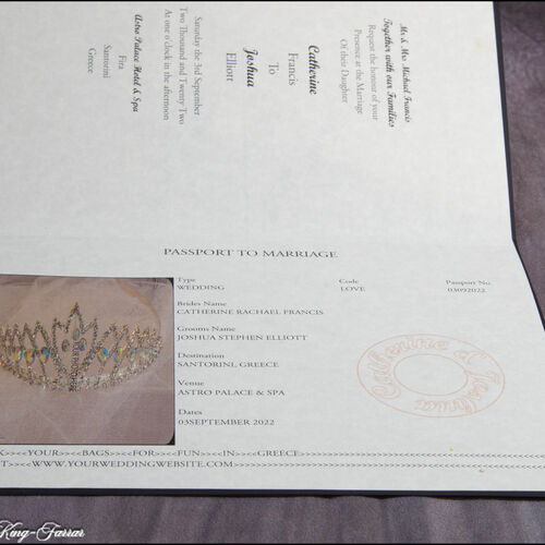 Passport Wedding Invitation