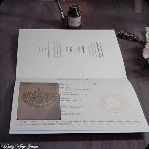 Passport Wedding Invitation