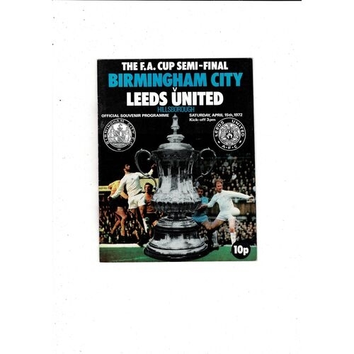 50 years ago - 1972 Birmingham City v Leeds United