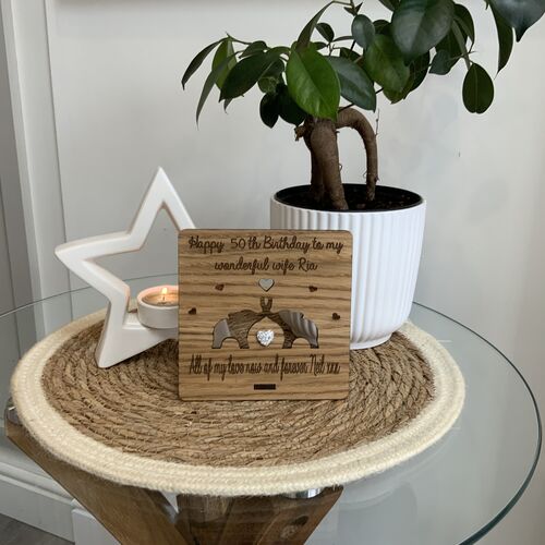 Happy birthday plaque