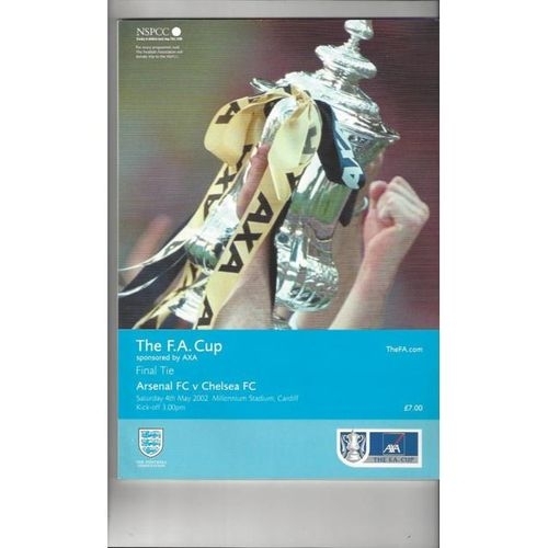 2002 Arsenal v Chelsea FA Cup Final Football Programme