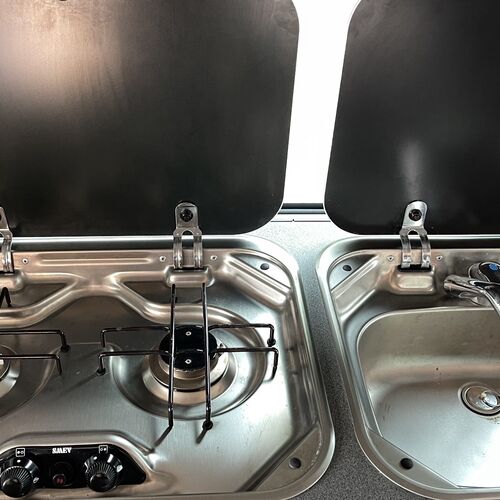 (03)reg Mazda Bongo 2.5TD Camper Van 4 Berth Silver Grey Electric Roof