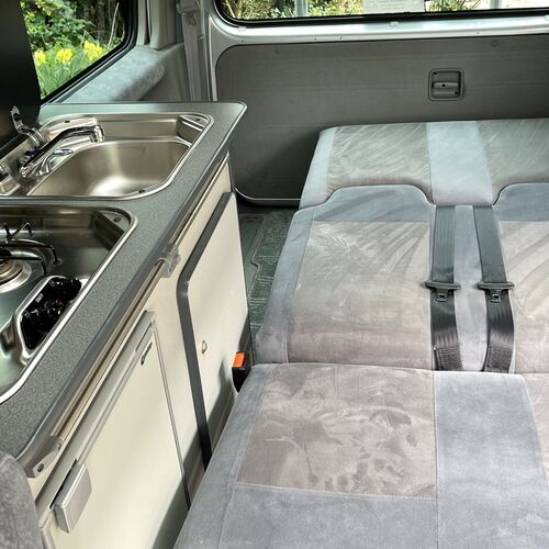 (03)reg Mazda Bongo 2.5TD Camper Van 4 Berth Silver Grey Electric Roof