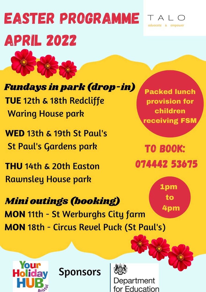 Easter holiday's Programme