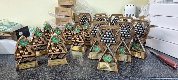 Trophy orders starting to come in.