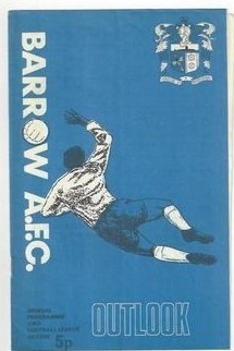 Barrow v Morecambe - 50 years ago - Bob's Football Programmes