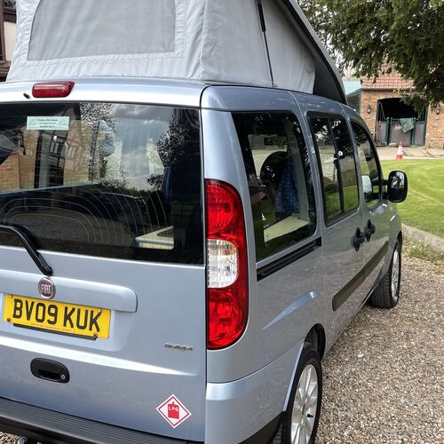 2009 (09)reg Fiat Doblo 1910cc Micro Camper Van 2 Berth Pro Conversion