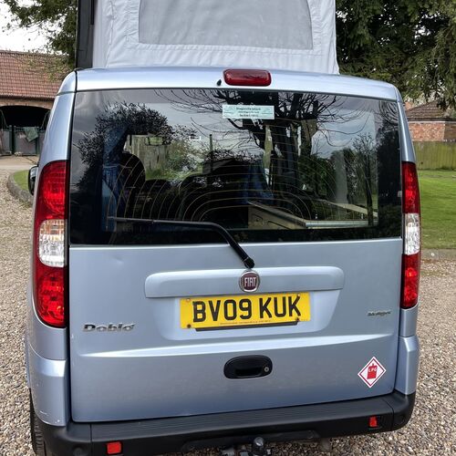2009 (09)reg Fiat Doblo 1910cc Micro Camper Van 2 Berth Pro Conversion