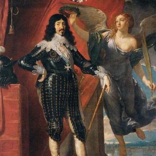 Louis XIII Crowned by Victory (Siege of La Rochelle, 1628)