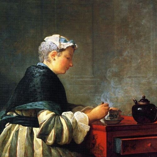 A Lady Taking Tea