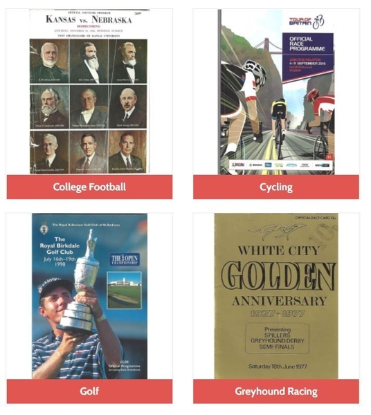 Just a few of the sports items on Bob's Sporting Memorabilia