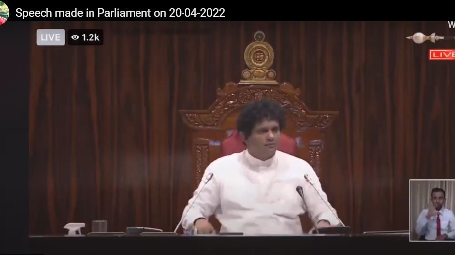 Hon. M.A.Sumanthiran M.P’s Speech made in Parliament on 20-04-2022