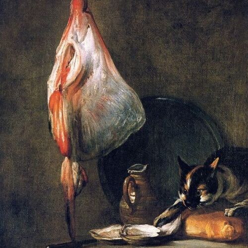 Still-Life with Cat and Rayfish