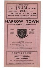 Non-League FA Cup football programmes