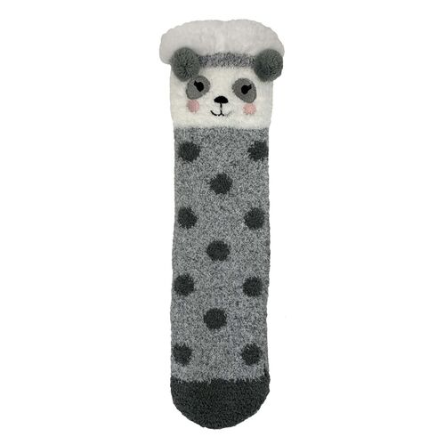 Bramble Ladies Non Slip Panda Lounge Socks