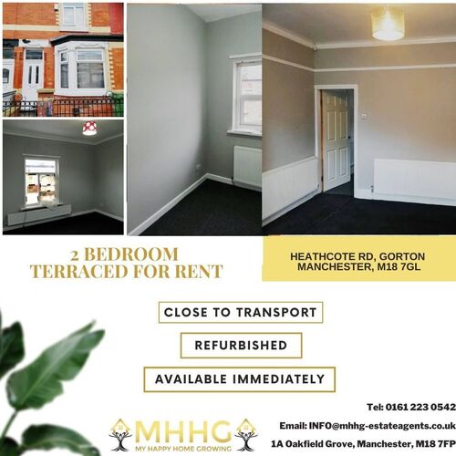 2 BEDROOM TERRACED FOR RENT