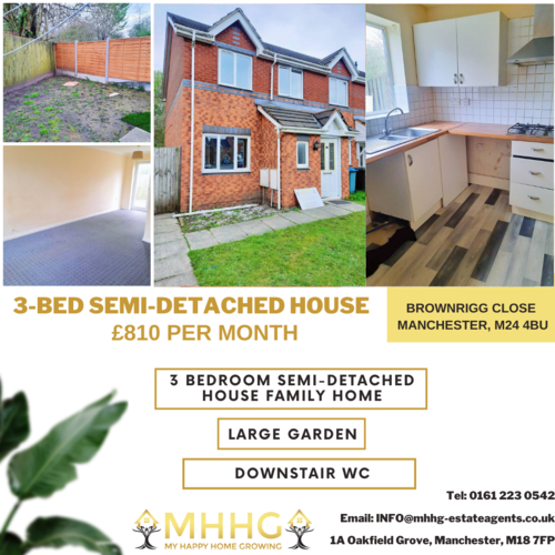 🌟3 BED SEMI-DETACHED house FOR RENT