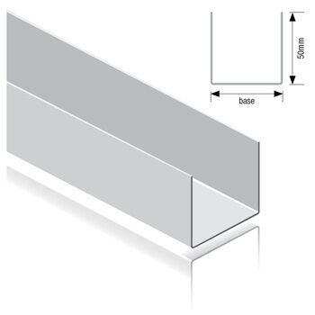 72mm Deep Track 50mm Flange 3.0 m (pack 10)