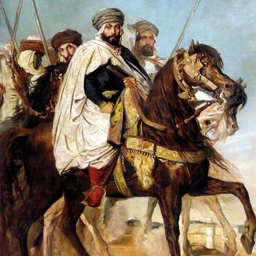 The Caliph of Constantine Ali-Hamed Followed by his Escort