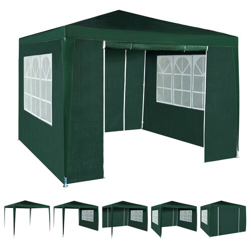 3x3m Gazebo with Side Panels Waterproof Party Event Tent Marquee Steel Frame