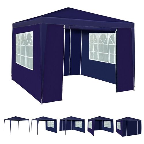 3x3m Gazebo with Side Panels Waterproof Party Event Tent Marquee Steel Frame