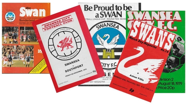Swansea programmes on this week at Bob's Football Programmes