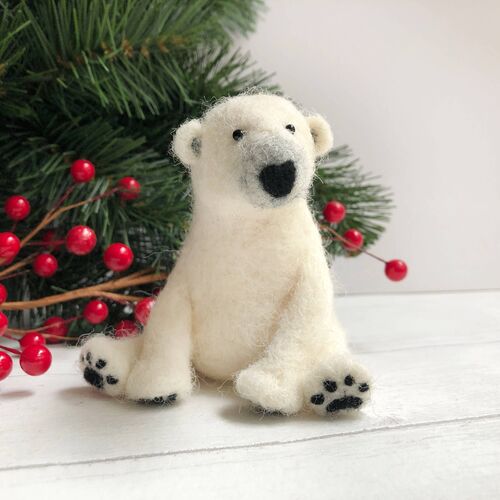 Bergin & Bath Needle Felting Kit - Polar Bear