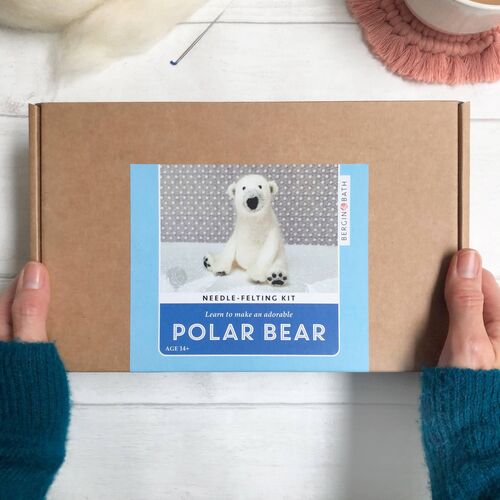 Bergin & Bath Needle Felting Kit - Polar Bear