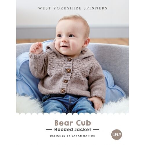 WYSPinners Bo-Peep 4ply Bear Cub Hooded Jacket