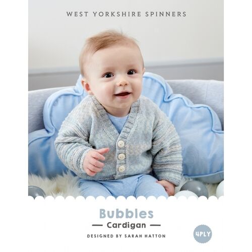 WYSPinners Bo-Peep 4ply Bubbles Cardigan
